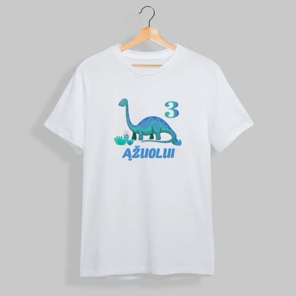 Gimtadienio marškinėliai "Dinozauras"