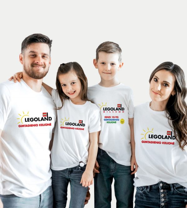 Marškinėliai šeimai "Legoland kelionė"