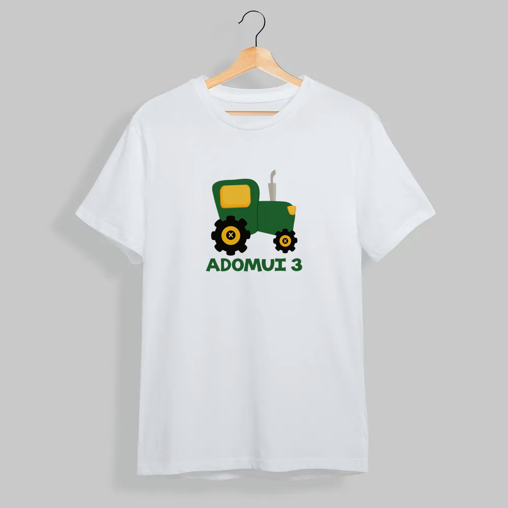 Gimtadienio marškinėliai „Traktorius“