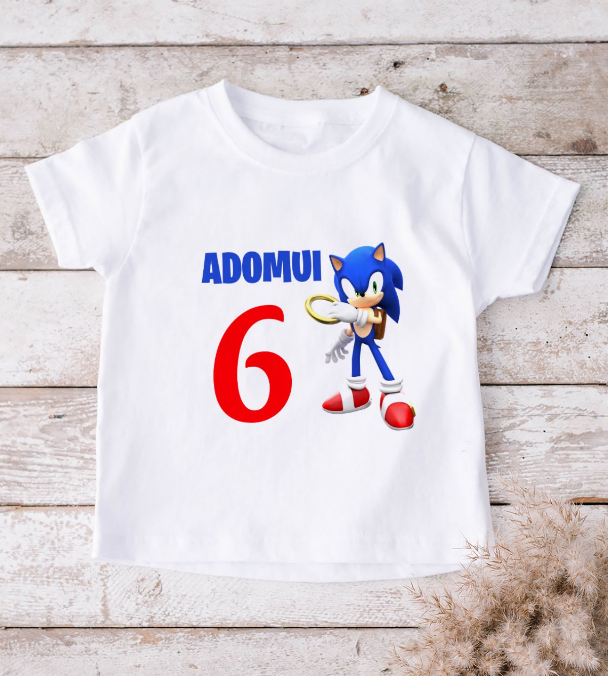 Gimtadienio marškinėliai „Sonic“
